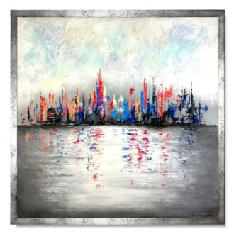 obraz kolorowe miasto