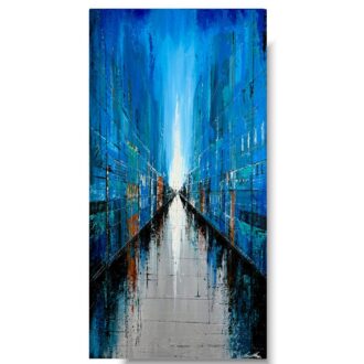 Obrazy na ścianę architektura, Obrazy na ścianę, pionowy obraz, obrazy architektura, obrazy miasta, niebieski obraz