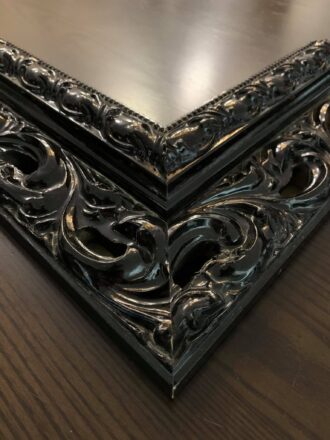 Rama do obrazu czarna w połysku