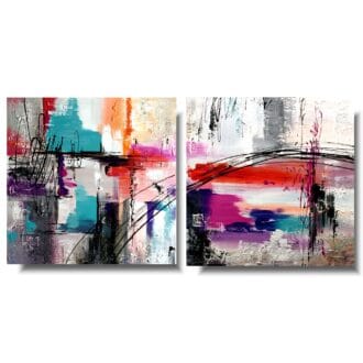 Obraz tryptyk abstrakcja obraz do domu pastelowe kolory