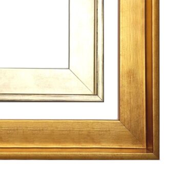 Złota rama american box do obrazu, ramy pudełkowe, złote boxy, rama do obrazu, ramy drewniane