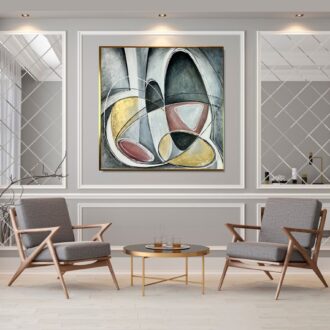 Obraz abstrakcyjny koła, nowoczesny obraz, Geometryczny obraz na płótnie, obrazy do salonu nowoczesne, obrazy trójwymiarowe, abstrakcja, abstrakcyjne obrazy, obraz do kancelarii notarialnej