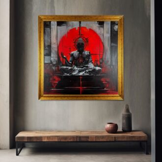 Obraz budda na płótnie, obraz z buddą wschodni obraz, portret buddy, obrazy do salonu