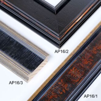 Szeroka drewniana rama do obrazu, klasyczna rama, oprawiamy obrazy, wzorzysta rama