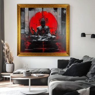 Obraz budda na płótnie, obraz z buddą wschodni obraz, portret buddy, obrazy do salonu