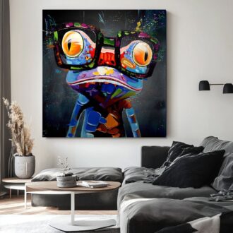 obraz na płótnie, obraz żaba, obraz z żabą, obrazy ze zwierzętami