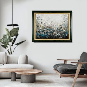 Obraz z kwiatami na płótnie w ramie, klasyczny obraz z kwiatami, obrazy kwiaty, obrazy na płótnie z kwiatami, obraz łąka