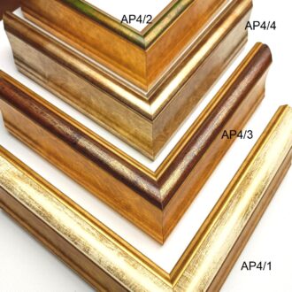 Drewniana postarzana rama do obrazu, białą postarzana rama, zielona wąska rama, klasyczna rama, ramy do obrazów