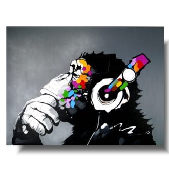 obraz kolorowa małpa, obrazy zwierząt, obraz na ścianę, obrazy ze zwierzętami, zwierzęta obrazy, obrazy zwierząt na płótnie, zwierzęta