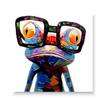 Obraz abstrakcyjny kolorowa żaba, obraz na ścianę, obrazy zwierząt, obrazy ze zwierzętami, zwierzęta obrazy, obrazy zwierząt na płótnie, obrazy do salonu nowoczesne, obraz do salonu, obrazy do pokoju dziecka