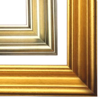 drewniana rama do obrazu, rama w kolorze złotym, rama w kolorze ciepłe srebro, masywna rama, ramy do luster