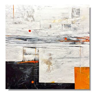 Obraz abstrakcja 100 x 100cm – nowoczesna kompozycja z grubą strukturą 2369A