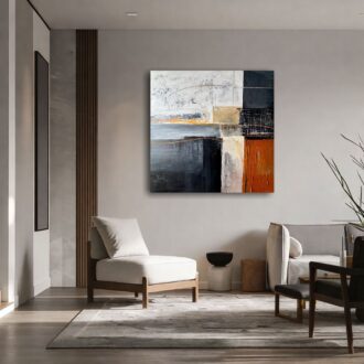 obraz minimalistyczny do salonu szary