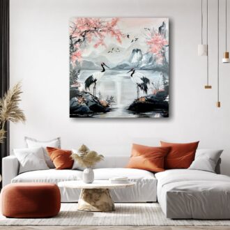 obraz japoński krajobraz zen